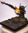 Diorama Aéreo Primeira Guerra Mundial – Ataque a Moinho Fortificado (Miniatura Artesanal)