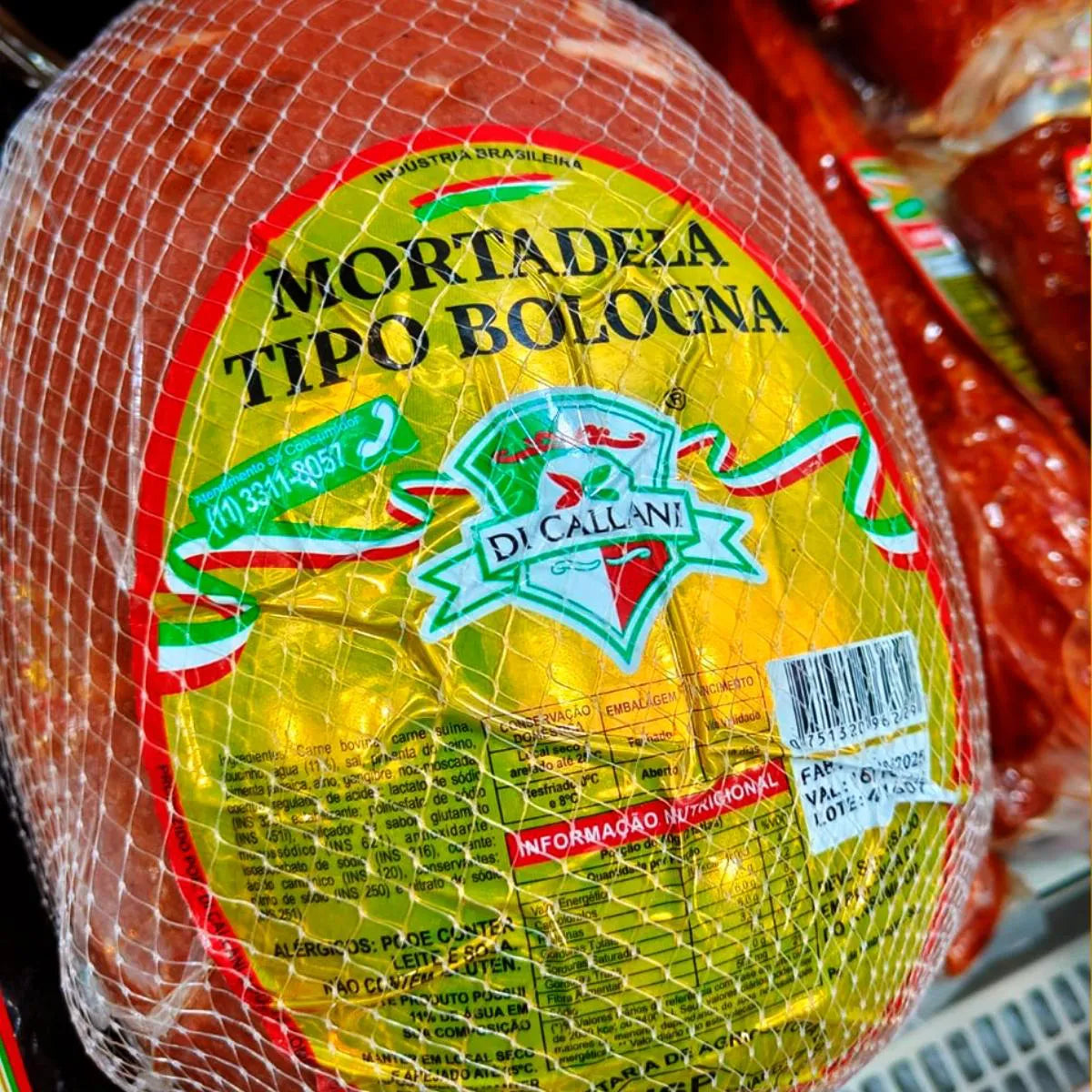 Mortadela Ditalia Com Pistache - 500g